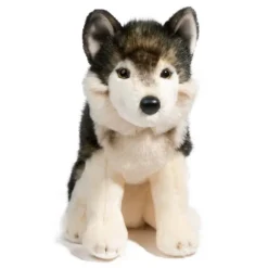 Atka the Sitting Plush Wolf by Douglas
