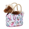 Boho Horseshoe Sassy Sak with Plush Horse by Douglas