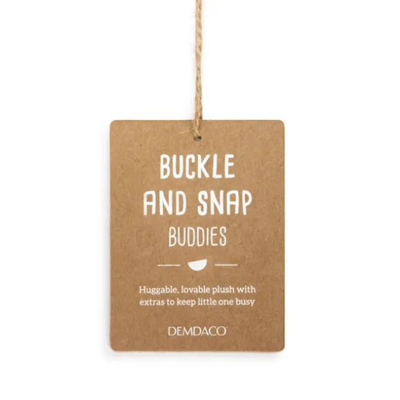 Buckle and Snap Buddies Plush Dinosaur Learning Toy by Demdaco