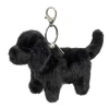 Clip-On Stuffed Black Lab Bag Charm by Douglas