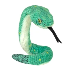 Coilkins Posable Stuffed Green Bush Viper Snake by Wild Republic