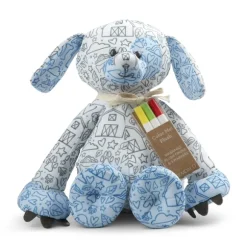 Color Me Plush Puppy Dog with Washable Markers by Demdaco
