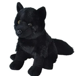 Cuddlekins Black Wolf Stuffed Animal by Wild Republic