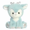Dashing 8 Inch Winter Blue Plush Reindeer by Aurora