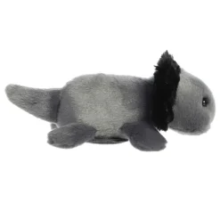Ebon the Stuffed Black Axolotl Magnetic Shoulderkins Plush by Aurora