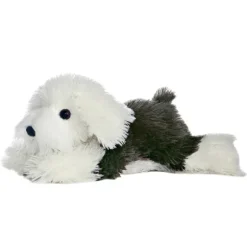 Edwin the Stuffed English Sheepdog Flopsie Plush Dog by Aurora