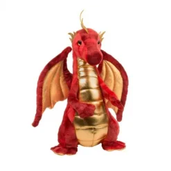 Eugene the Standing Red and Gold Plush Dragon by Douglas