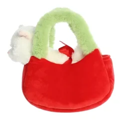 Fancy Pals Plush White Kitty with Cherry Bag by Aurora