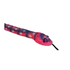 Green Scale Print 54 Inch Plush Red Snake by Wild Republic