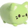 Green Tea the Green Stuffed Cat Meowchi Plush by Aurora