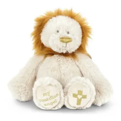 Guardian Angel Baby Safe Plush Beige Lion by Demdaco