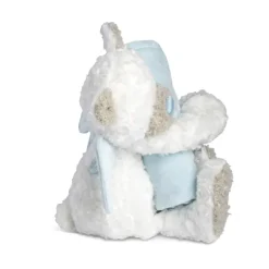 Guardian Angel Baby Safe Plush Blue Teddy Bear and Blanket by Demdaco