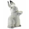 Handcrafted 13 Inch Lifelike Baby White Bunny Stuffed Animal by Hansa