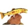 Handcrafted 14 Inch Lifelike Golden Trout Stuffed Animal Fish by Hansa