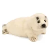 Handcrafted 12 Inch Lifelike Harp Seal Pup Stuffed Animal by Hansa