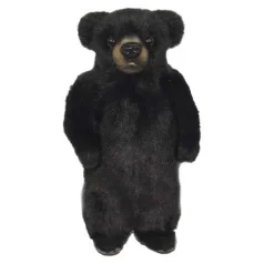 Handcrafted 6 Inch Lifelike Black Bear Cub Stuffed Animal by Hansa