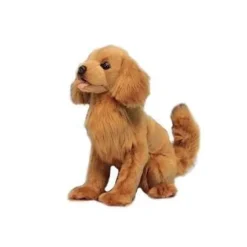 Handcrafted 11 Inch Lifelike Golden Retriever Puppy Stuffed Animal by Hansa