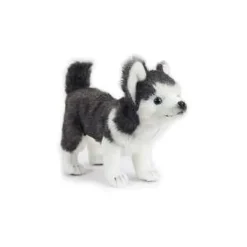 Handcrafted 11 Inch Lifelike Husky Puppy Stuffed Animal by Hansa
