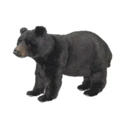 Handcrafted 12 Inch Lifelike Standing Black Bear Stuffed Animal by Hansa