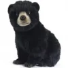 Handcrafted 10 Inch Lifelike Black Bear Cub Stuffed Animal by Hansa