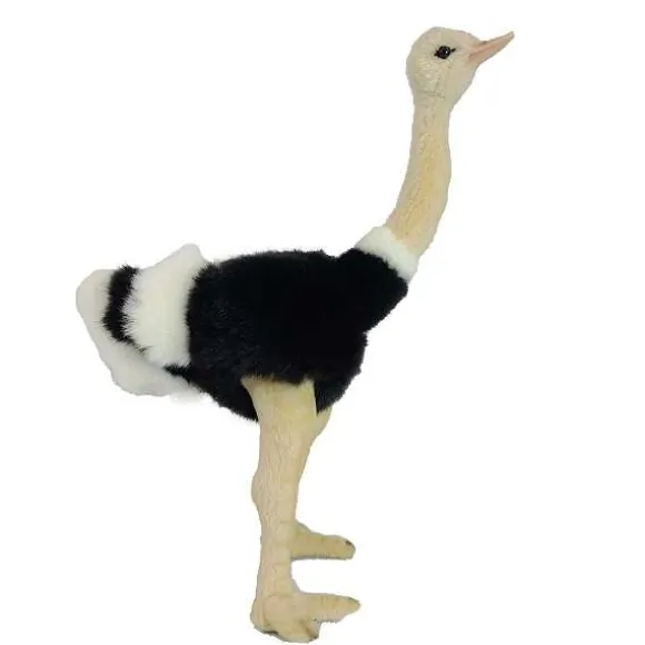 Handcrafted 12.8 Inch Lifelike Ostrich Stuffed Animal by Hansa