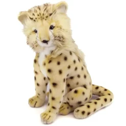 Handcrafted 14 Inch Lifelike Cheetah Cub Stuffed Animal by Hansa