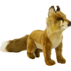 Handcrafted 20 Inch Lifelike Sitting Red Fox Stuffed Animal by Hansa