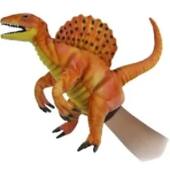 Handcrafted 16 Inch Lifelike Full Body Orange Spinosaurus Puppet by Hansa