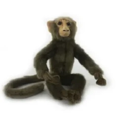 Handcrafted 9 Inch Lifelike Baby Macaque Monkey Stuffed Animal by Hansa