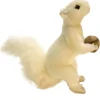 Handcrafted 7 Inch Lifelike White Squirrel Stuffed Animal by Hansa