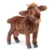 Handcrafted 13 Inch Lifelike Brown Goat Stuffed Animal by Hansa