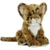 Handcrafted 6 Inch Sitting Lifelike Jaguar Cub Stuffed Animal by Hansa