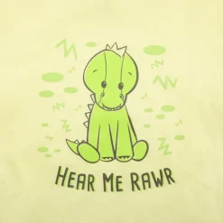Hear Me Rawr Plush Dinosaur with Matching Toddler T-shirt Gift Set by Demdaco