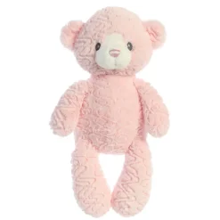 Huggy Bear the Small Baby Safe Plush Pink Bear by Ebba