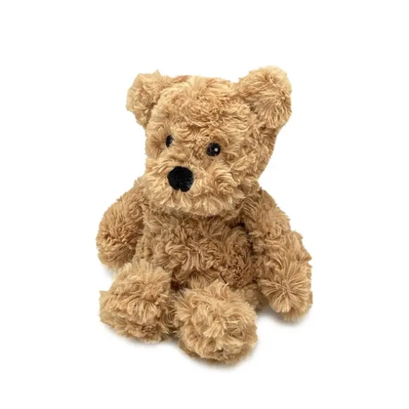 Junior Microwavable Weighted and Scented Curly Brown Bear Stuffed Animal by Warmies