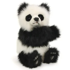 Lifelike Panda Bear Stuffed Animal by Hansa