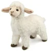 Lifelike White Lamb Stuffed Animal by Hansa - Handcrafted - 10 Inch