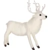 Lifelike White Reindeer Stuffed Animal by Hansa