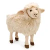 Lifelike White Sheep Stuffed Animal by Hansa - Handcrafted - 14 Inch