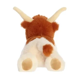 Little Buck the Stuffed Longhorn Cow Mini Flopsie by Aurora