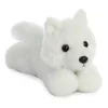 Little Ghost the Stuffed White Wolf Mini Flopsie by Aurora