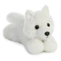 Little Ghost the Stuffed White Wolf Mini Flopsie by Aurora