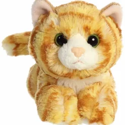 Little Ginger the Stuffed Orange Tabby Cat Mini Flopsie by Aurora