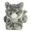Little Lily the Stuffed Gray Tabby Cat Mini Flopsie by Aurora