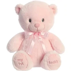 Medium Pink My First Teddy Bear by Ebba