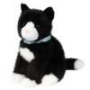 Mini 6 Inch Stuffed Black and White Cat by Douglas