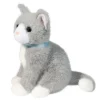 Mini 6 Inch Stuffed Grey Cat by Douglas