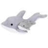 Mom and Baby Eco-Friendly Dolphin Stuffed Animals by Fiesta