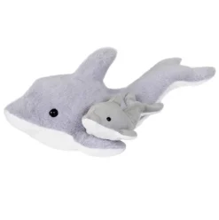 Mom and Baby Eco-Friendly Dolphin Stuffed Animals by Fiesta