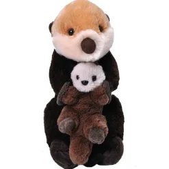 Mom and Baby Sea Otter Stuffed Animals by Wild Republic